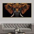 Royal Elephant Canvas Wall Painting for Office and Living Room