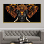 Royal Elephant Canvas Wall Painting for Office and Living Room