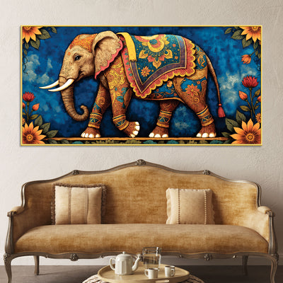 Royal Elephant Wall Art Canvas Wall Painting