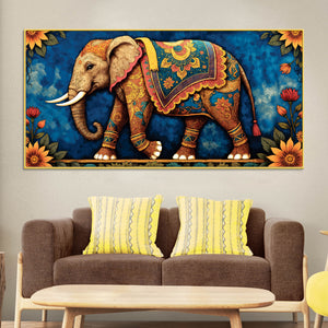 Royal Elephant Wall Art Canvas Wall Painting
