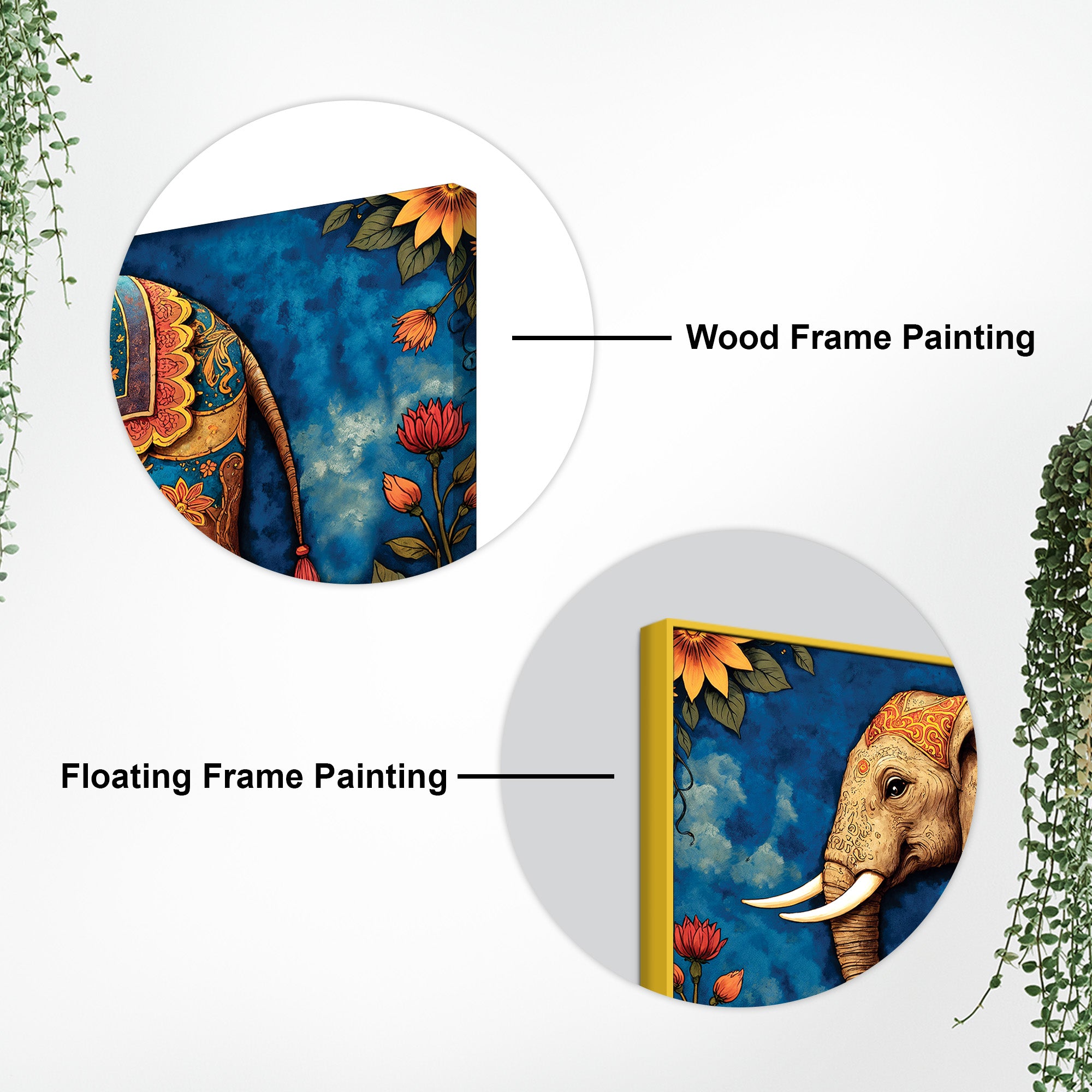 Royal Elephant Wall Art Canvas Wall Painting