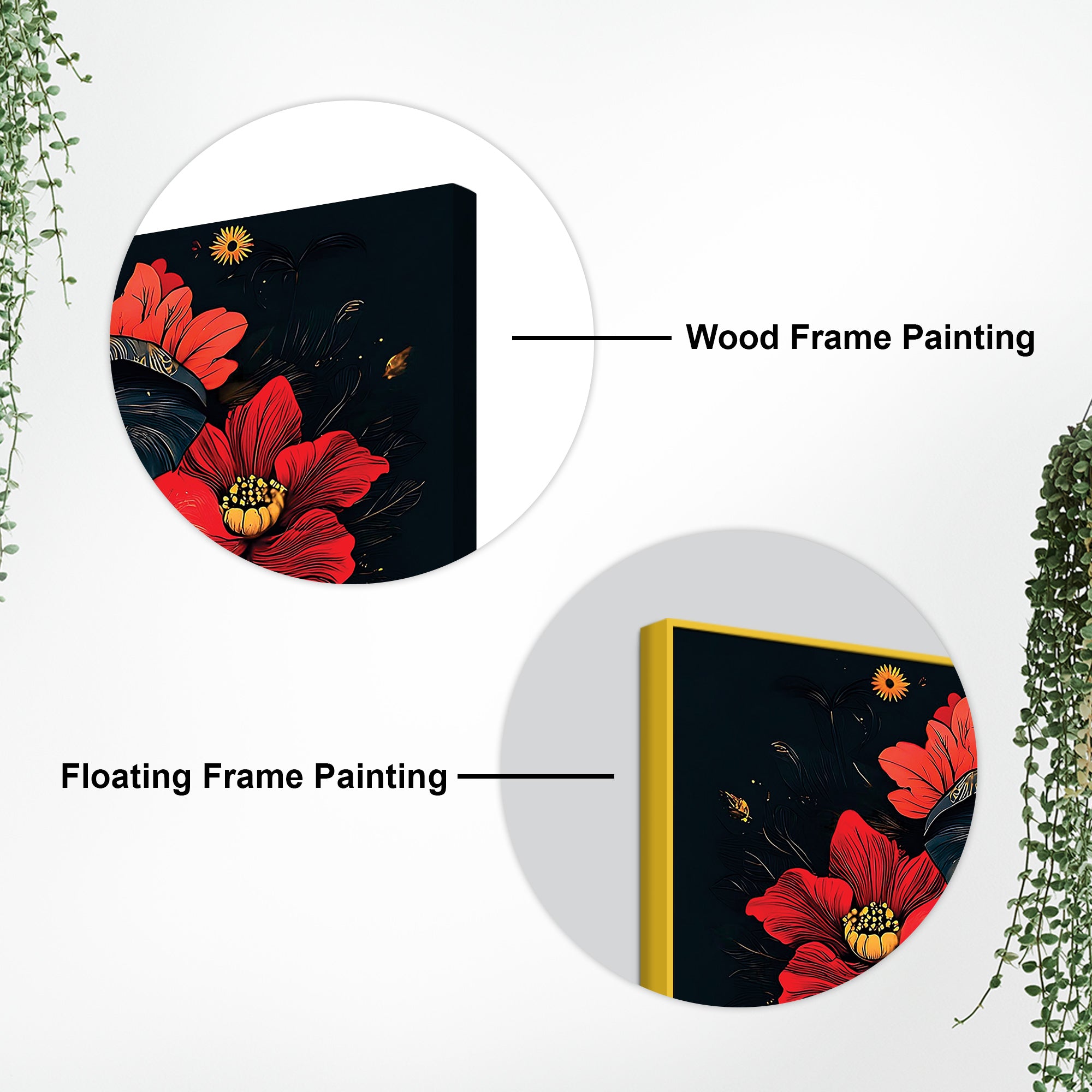 Royal Elephant with Hibiscus flowers Artistic Canvas Wall Painting for Home & Office – Premium Wall Décor