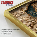 Royal Elephant with Ornate Mandala Elegance 3D Canvas Wall Painting