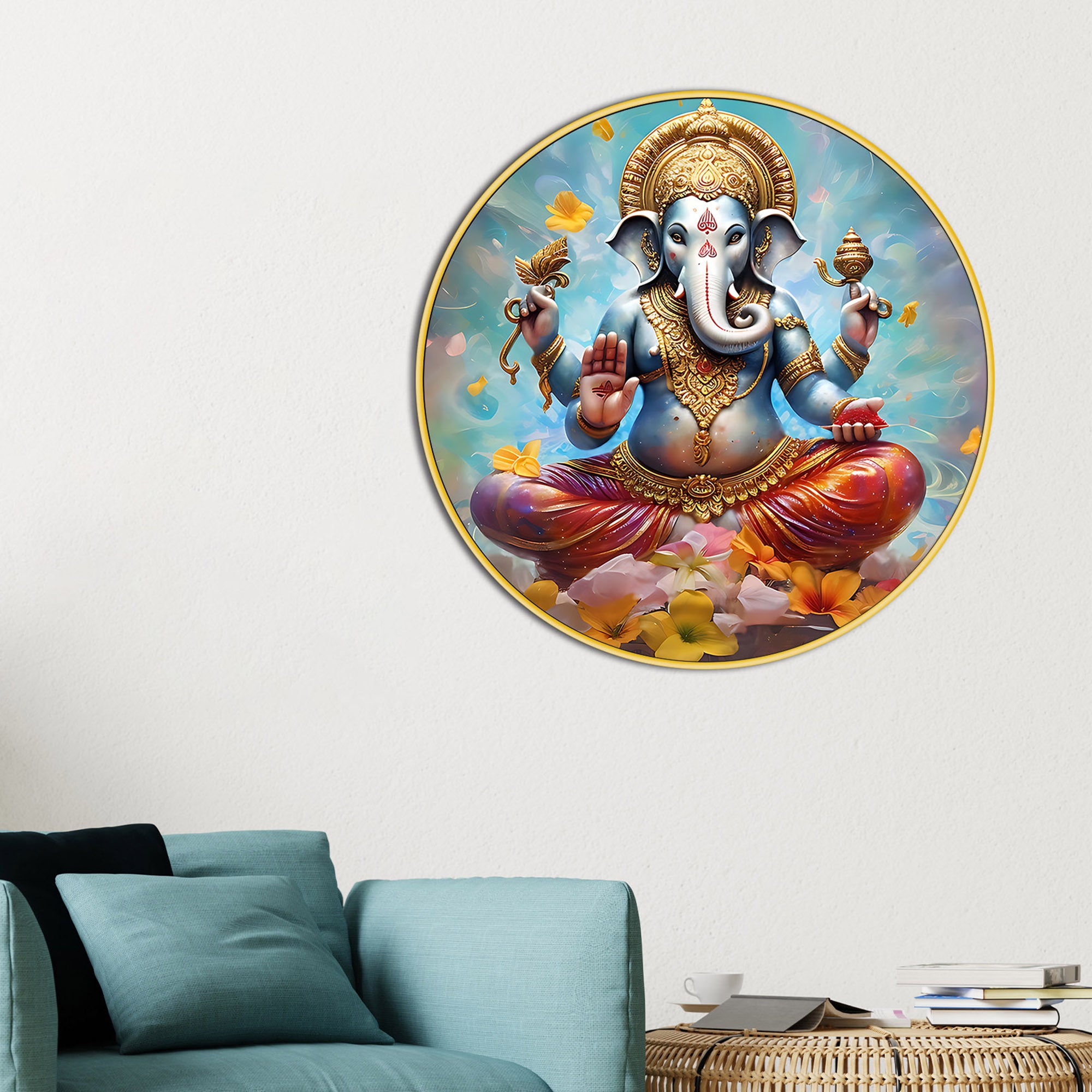 royal-ganesh-ji-round-painting