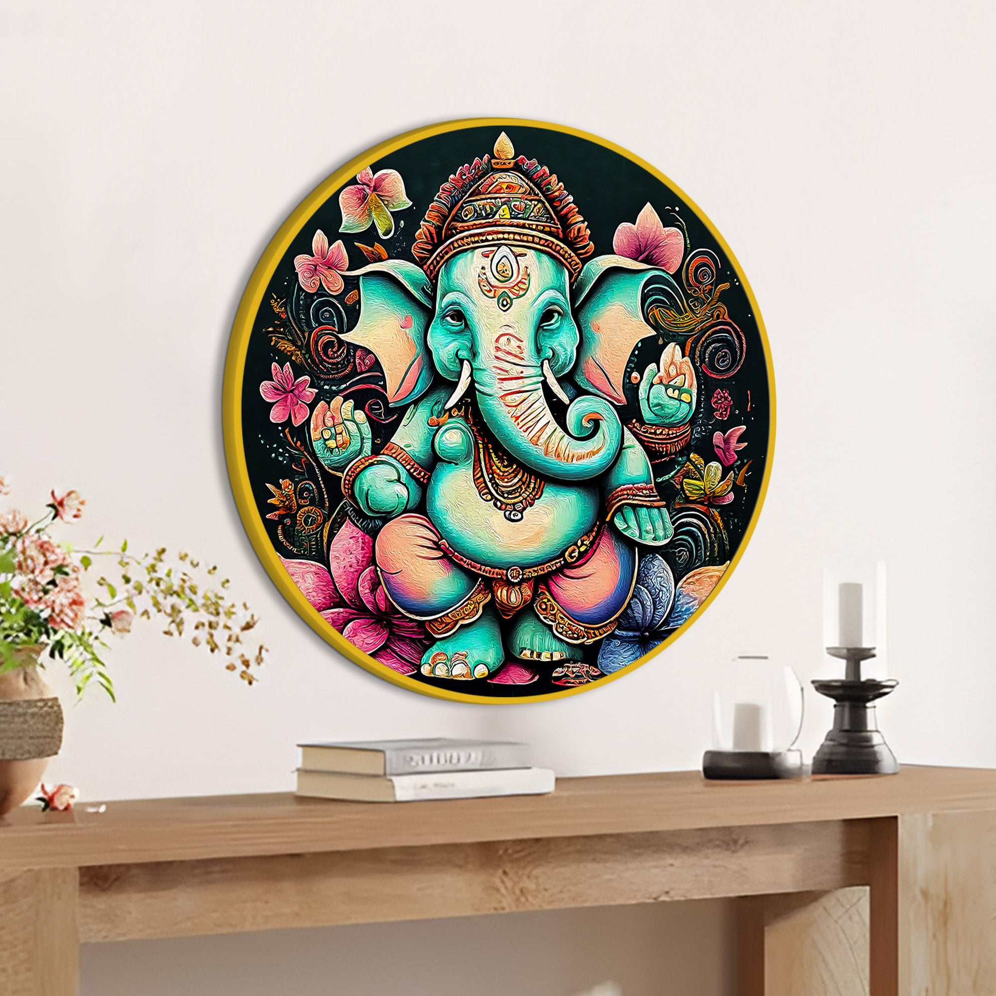 Royal Ganesh Ji Wall Painting