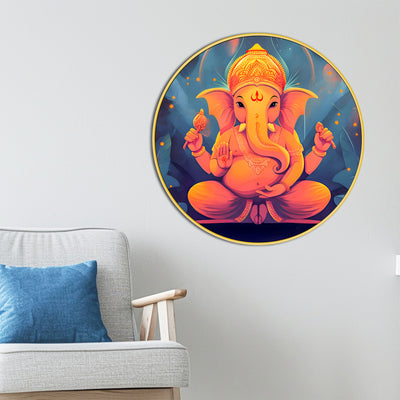 royal-ganesha-round-artistic-painting