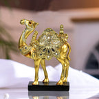 Royal Golden Camel Figurine Resin Table Decoration Showpiece