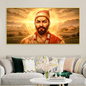 Royal Indian Chhatrapati Shivaji Maharaj Wall Art Painting