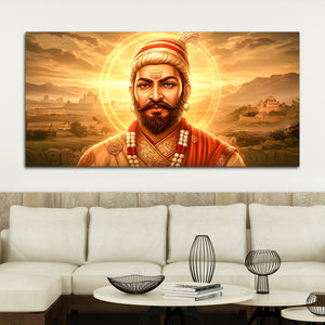 Royal Indian Chhatrapati Shivaji Maharaj Wall Art Painting