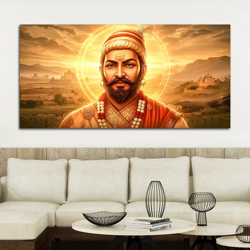 Royal Indian Chhatrapati Shivaji Maharaj Wall Art Painting
