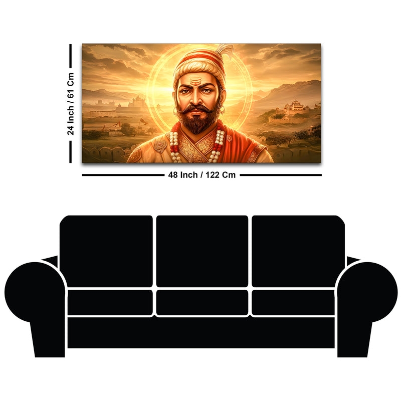 Royal Indian Chhatrapati Shivaji Maharaj Wall Art Painting
