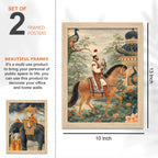 Royal Indian Maharaja Wall Frame Set of Four