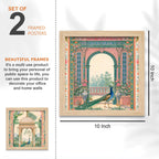 Royal Indian Miniature Art Wall Frame Set of Four