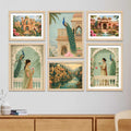 Royal Indian Palace Garden Wall Art Frame Set of 6