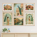 Royal Indian Palace Garden Wall Art Frame Set of 6