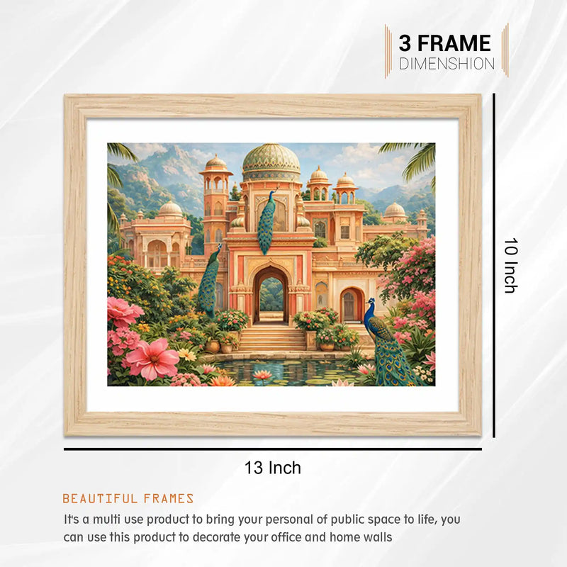 Royal Indian Palace Garden Wall Art Frame Set of 6