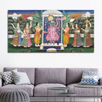 Royal Indian Pichwai Shreenathji Canvas Wall Painting