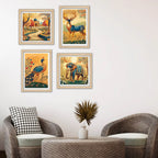 Royal Indian Wall Art Frame Set of 4