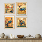 Royal Indian Wall Art Frame Set of 4