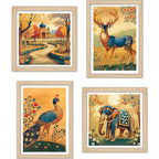 Royal Indian Wall Art Frame Set of 4