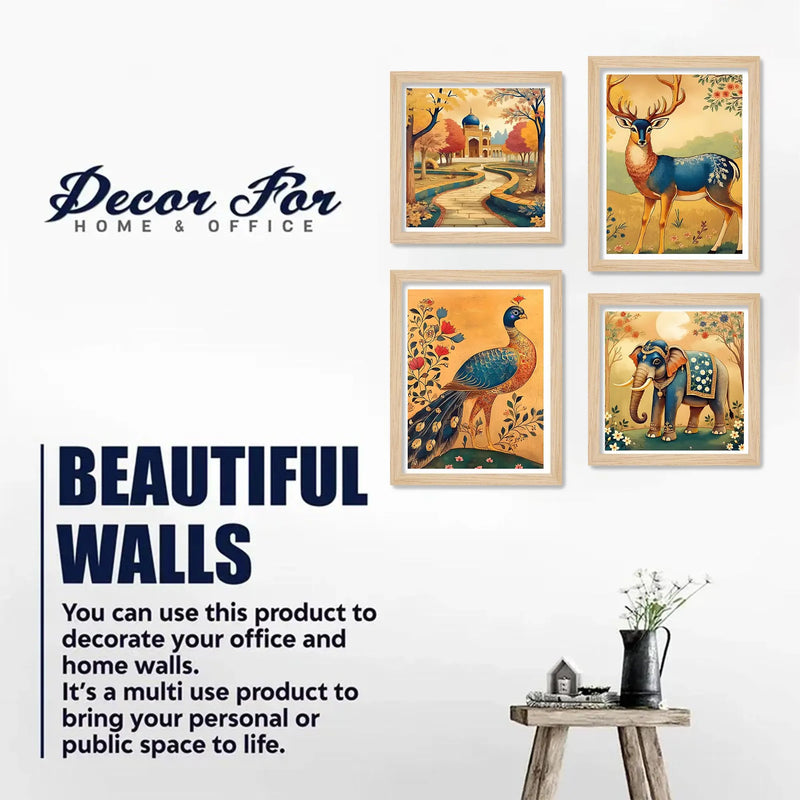 Royal Indian Wall Art Frame Set of 4