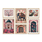 Royal Indian Wall Art Frame Set of 6