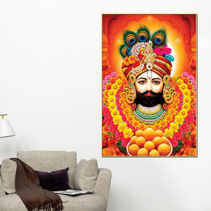 royal-khatu-shyam-ji-canvas-painting-traditional-wall-decor