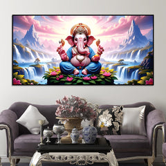 royal-lord-ganesha-sitting-between-mountains-waterfall-canvas-wall
