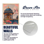 Royal Palace Garden & Sacred Cow Artwork Wall Frame Set of Six for Cultural Decor