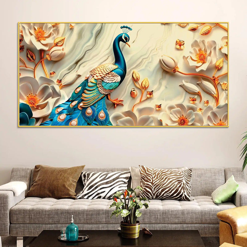 royal-peacock-abstract-canvas-painting-for-home-decor