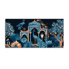 Royal Peacock Palace Canvas Wall Painting for Stylish Home Decoration