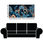 Royal Peacock Palace Canvas Wall Painting for Stylish Home Decoration