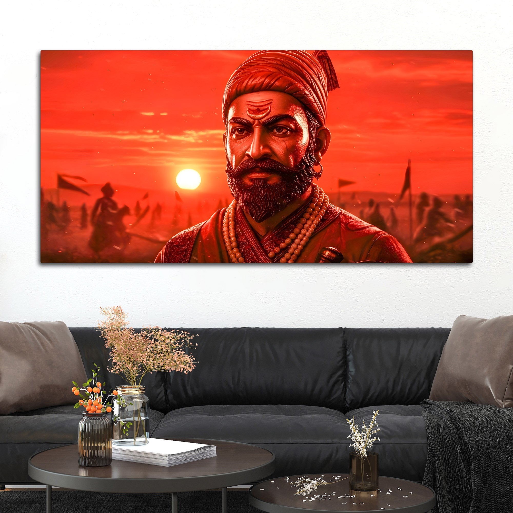 Royal Shivaji Maharaj Indian Wall Art Painting