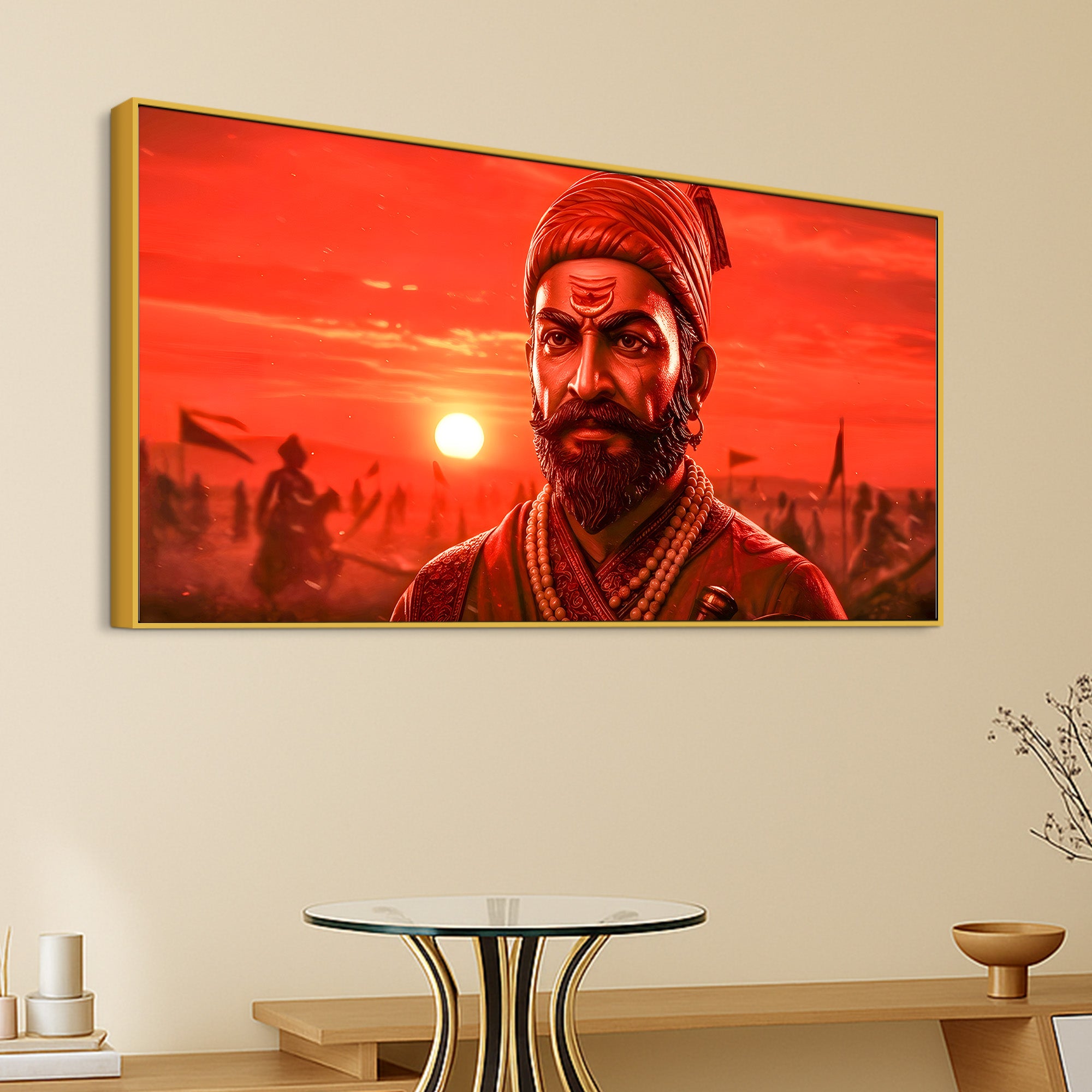 Royal Shivaji Maharaj Indian Wall Art Painting