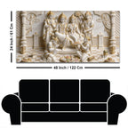 Royal Shri Ram Darbar Divine Blessings 3D Canvas Wall Painting