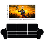 Royal Sikh Guru Warrior Canvas Painting for Living Room