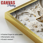 Royal White Elephant in Ornate Palace 3D Canvas Wall Painting