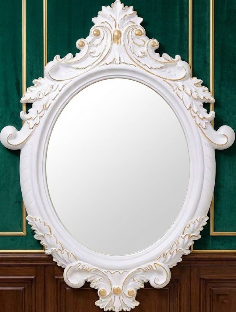 royal-white-oval-wall-mirror-classic-home-decor