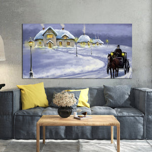 Rural Landscape in Winters Wall Painting