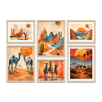 Rustic Desert Wall Art Frame Set of 6