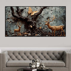 rustic-forest-abstract-canvas-wall-decorative-painting