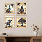 Rustic Spiritual Wall Art Frame Set of 4