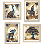 Rustic Spiritual Wall Art Frame Set of 4