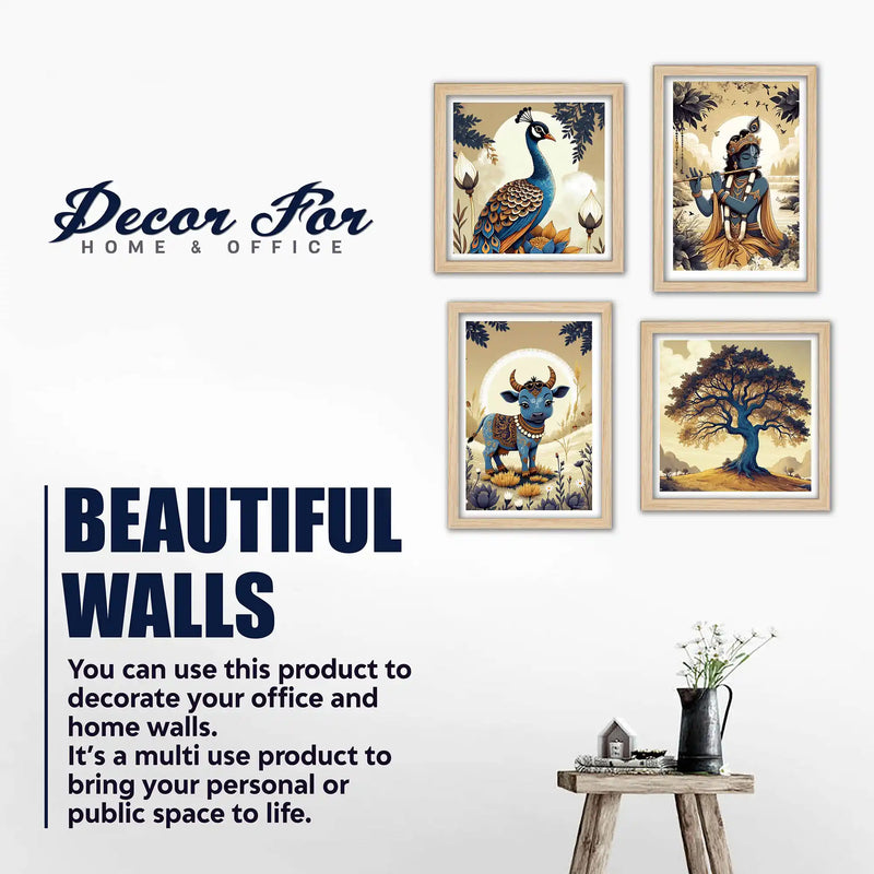 Rustic Spiritual Wall Art Frame Set of 4