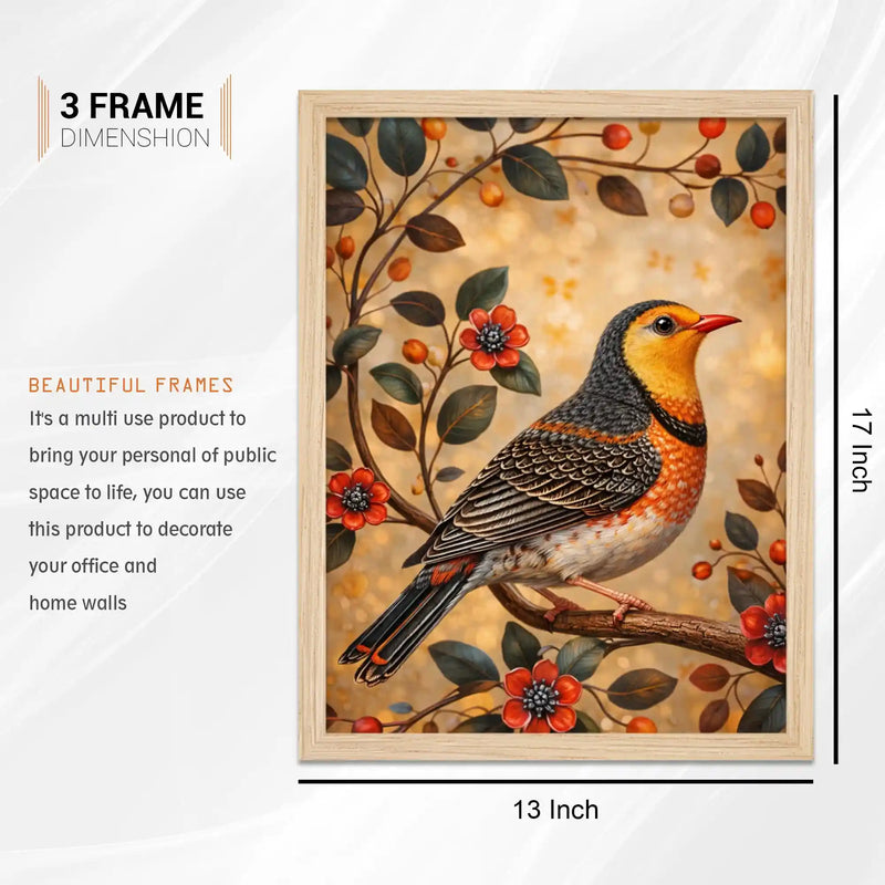 Rustic Wildlife Wall Art Frame Set of 6