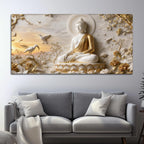 Sacred Buddha Calm and Serenity 3D Canvas Wall Painting