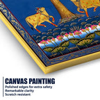 Sacred Cows Under The Tree of Life Pichwai Canvas Wall Painting