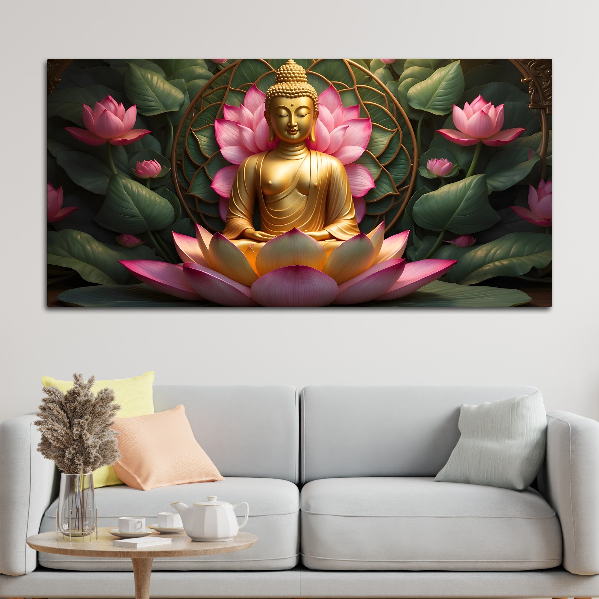 Sacred Gautam Buddha Painting for Home Decoration