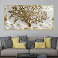 Sacred Golden Tree of Life 3D Canvas Wall Painting
