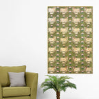 Sacred Kamdhenu Cow Pichwai Style Canvas Wall Painting for Home Decor